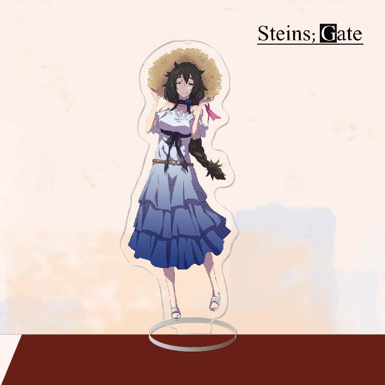 Anime Acrylic Stand Action Figure Toy Steins Gate PVC Acrylic Okabe Rintarou Desktop Stand Model Toy Gift