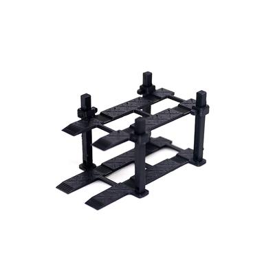 1Sada Model Parkovacího Rámu pro Dvoupatrové Vozidlo pro 1/64 Kovové Autíčko 3D Tištěná Garáž Stojan na Auta Dekorace Scény Montážní Díly