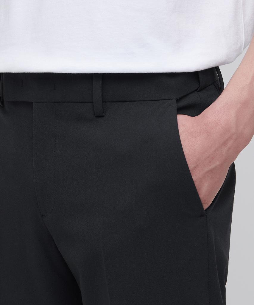 Musinsa Standard Lightweight Tapered Hidden Banding Crop Slacks [Dark Gray]