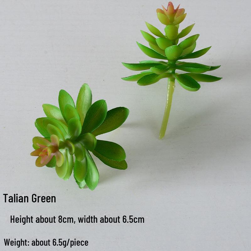 Mini Flocking Artificial Succulent Bonsai for DIY Wall Decor