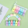 6pcs of Cute Mini Colorful Joyful Fluorescent Pens, Doodle Painting Hand Account Learning Colorful Expression Highlighter Pen Set