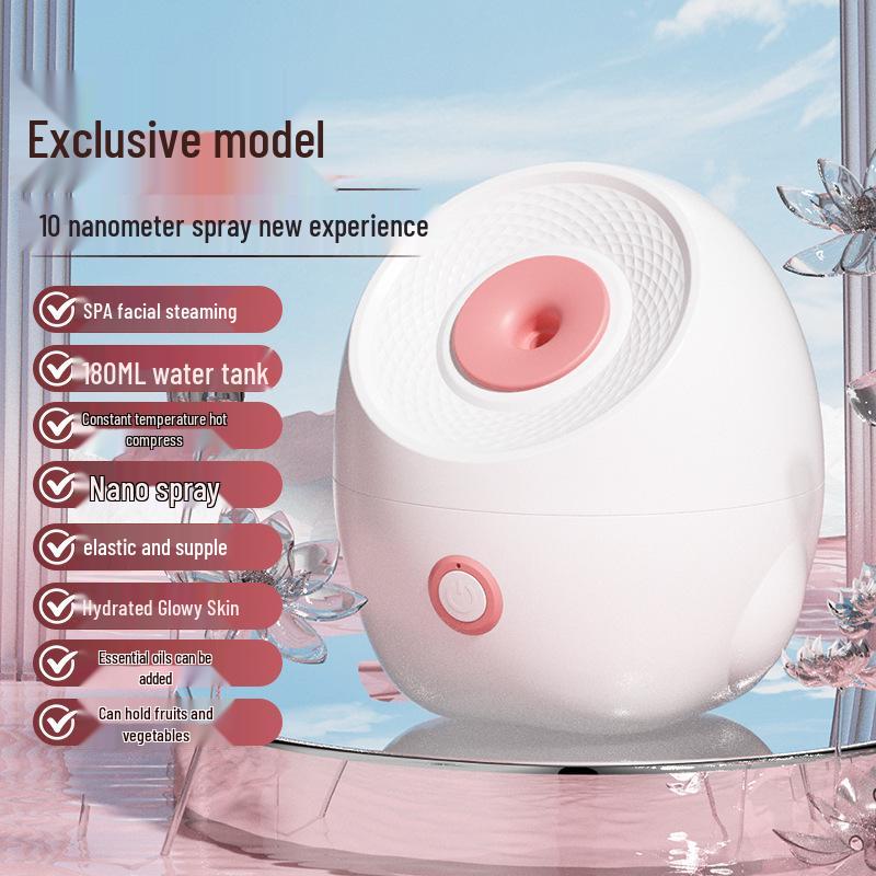 Nano Mist Facial Steamer: Hydrating & Pore-Opening Humidifier for Home