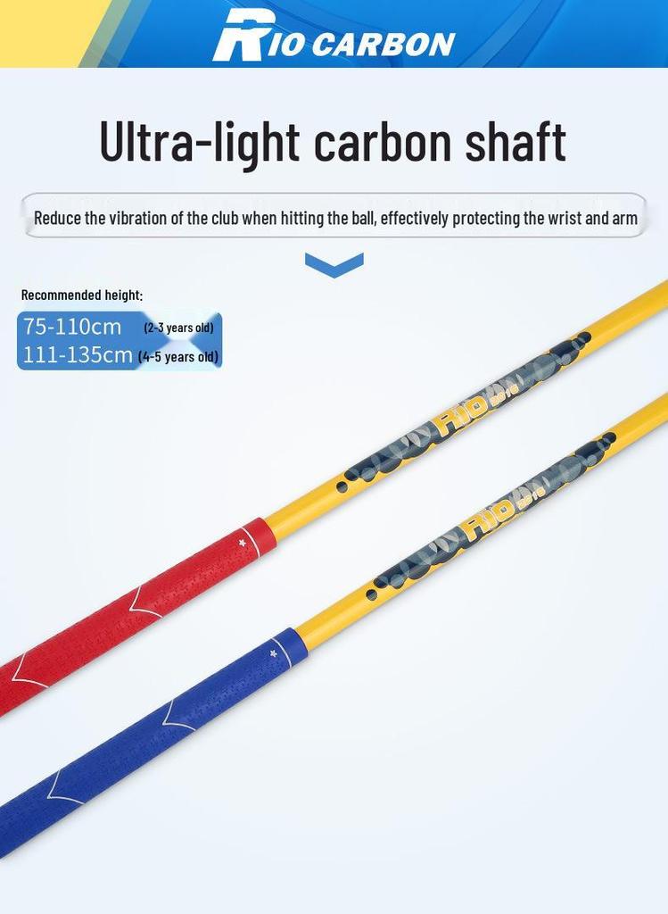 PGM Kids' Plastic Golf Club No. 7 - Beginner Practice Golf Equipment for Boys & Girls