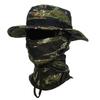 Tactics Camouflage Boonie Cap Balaclava Hat Suit Foldable Soft Outdoor Hunting Fishing Wide Brimmed Sunscreen Caps