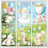 Easter Stickers for Windows Glass Kitchen 2026 New Easter Egg Bunny Decoration Removable Waterproof Holiday Decorations