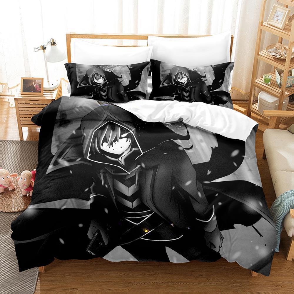 The Eminence In Shadow Cid Kagenou Bedding Set Cartoon Anime Three-piece Set Adult Kid Bedroom Duvet Cover Sets Home Textiles