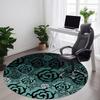1pc Rose Pattern Office Round Area Rug, Under Office Chairs Bedroom Living Room Home Decor, Room Deco, Available In Various Sizes