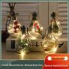 LED-Weihnachtsbaum-Glühbirnen-Ornamente - Transparente Kunststoffkugel-Dekorationen