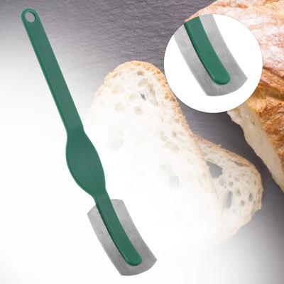 Lame de boulanger, coupe-pâte, couteau à pain, coupe-pain à lame fixe, manche ergonomique et capuchon de protection, pour boulangerie et usage domestique