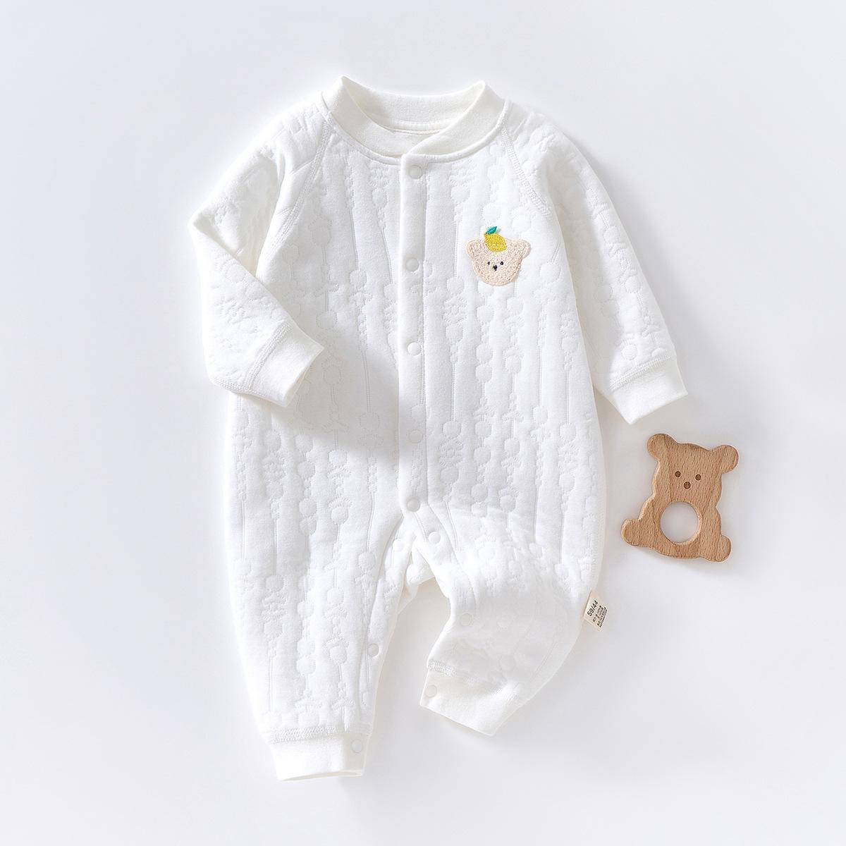 

Baby Winter Clothes Thick Cotton Romper Warm Quilted Infant Onesie Autumn Winter Baby Crawling Suit 59