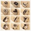 Punk Vintage Black Enamel Ring Stainless Steel Open Rings For Women Men Jewelry Fire Evil Eye Bague Acier Inoxydables Femme Gift
