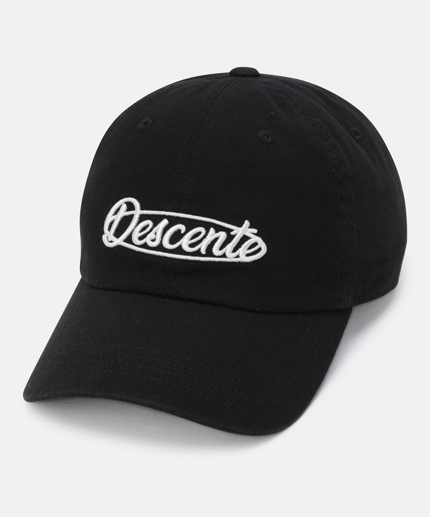 DESCENTE Classic Wording Ball Cap Black Sr123Ucp1G