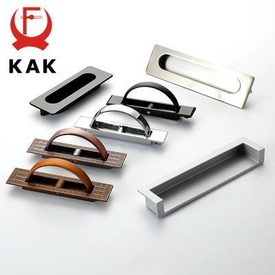 KAK Maniglie per Porte Nascoste Tatami Lega di Zinco Maniglia a Incasso Copertura Maniglia per Armadio a Pavimento Maniglia per Mobili Bronzo Nero Ferramenta