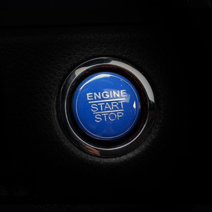 TOYOTA Compatible Toyota Compatible Engine Start Button Button Cover Starter синий
