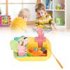 2 in 1 Play Kitchen Sink Toys with Running Water Automatic Faucets Pretend Dinosaur Fishing Toys