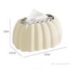 Trendy Pumpkin Shaped Spring Tissue Box Creative Removable Paper Holder ABS Napkin Box Office Living Room