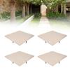 Stepping Stone with Ground Stakes Polypropylene Resin Weatherproof Garden Decor Stepping Stone for Lawn Outdoor