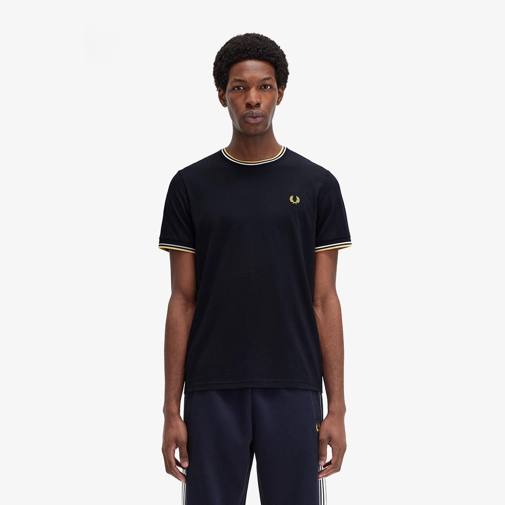 Футболка Fred Perry [Baseline] с двумя полосками - Темно-синяя Afpm2431588-W53 Navy/Free