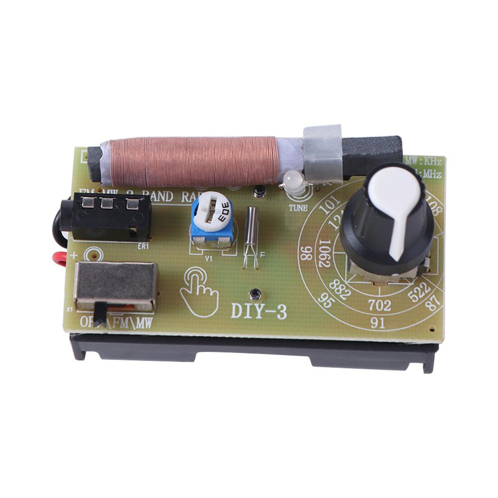 87-108Mhz Medium Wave AM FM Radio Receiver Teaching Parts 2 Band Headphone Radio Kit  Teacher