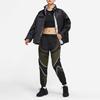 Nike Stand Collar Solid Color Casual Sport Cotton Jacket Women Outerwear Black DD4647-010