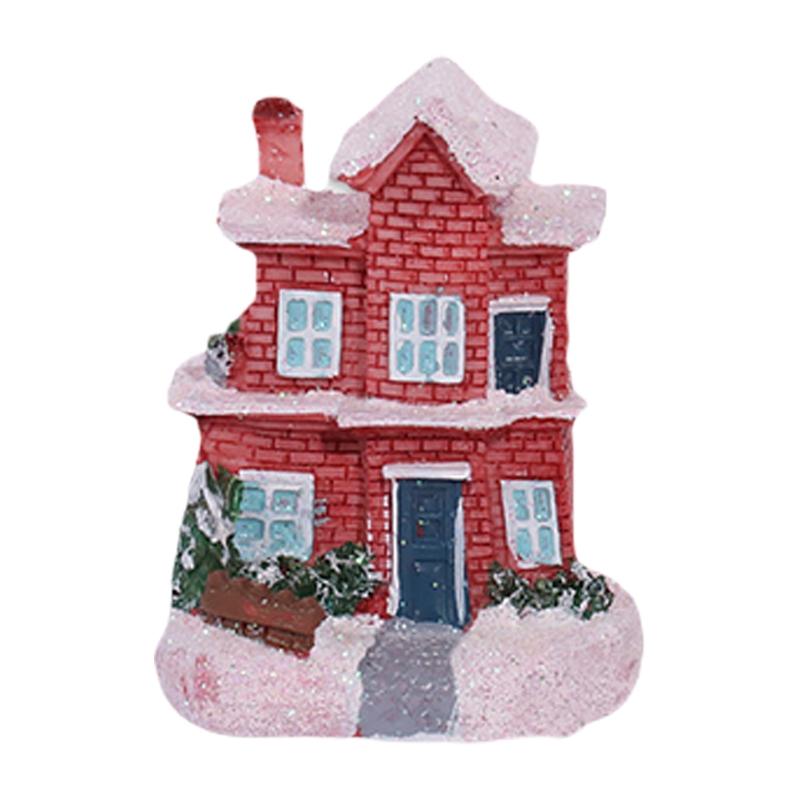 Led Christmas Village Houses Pryskyřice Jemná skříňka Milované sběratelské budovy Novoroční dárek