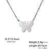 New In Butterfly Choker Necklace for Women Stainless Steel Gold Neck Chains Fashion Jewelry Gifts
