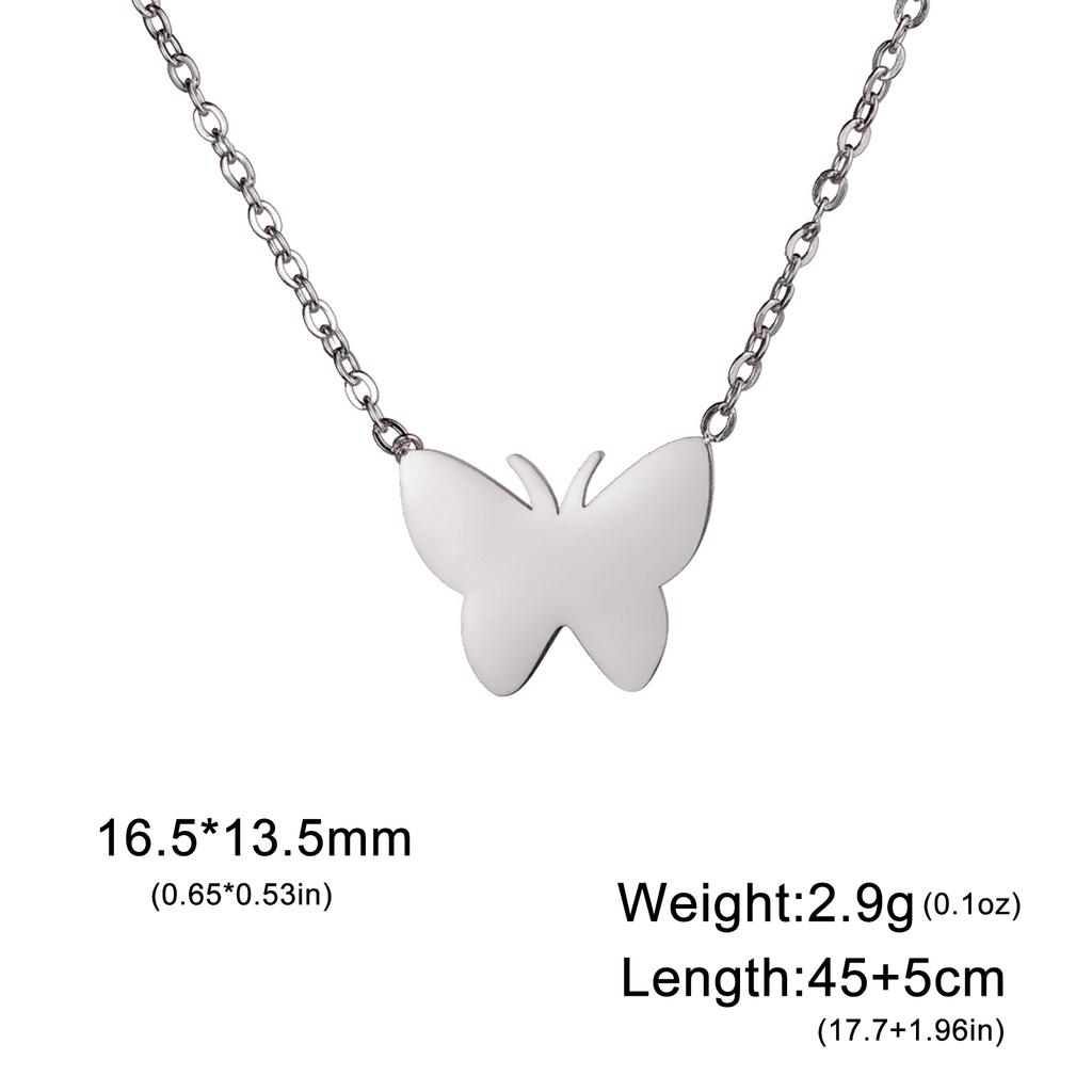 New In Butterfly Choker Necklace for Women Stainless Steel Gold Neck Chains Fashion Jewelry Gifts