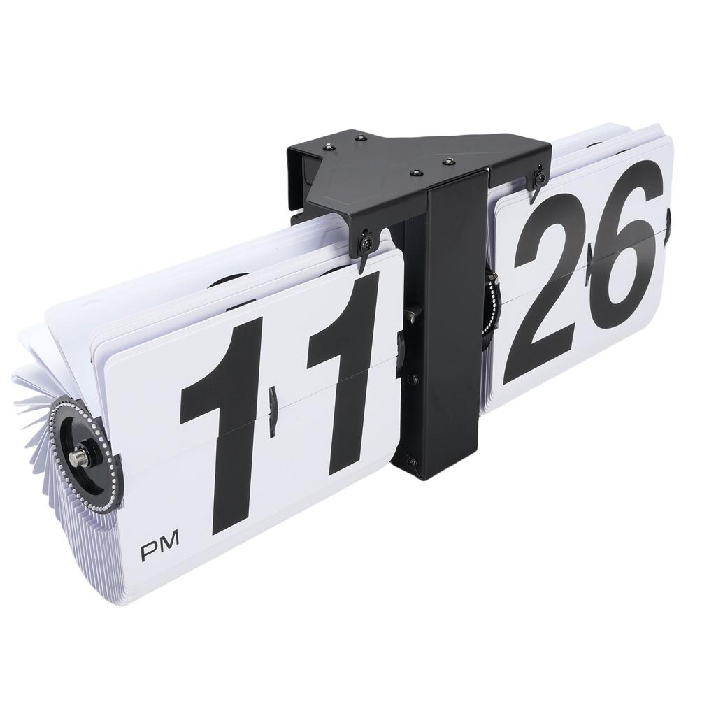 Digital Flip Down Clock 12H Vintage Automatic Mechanical Flip Desk Clock for Home Office Decor