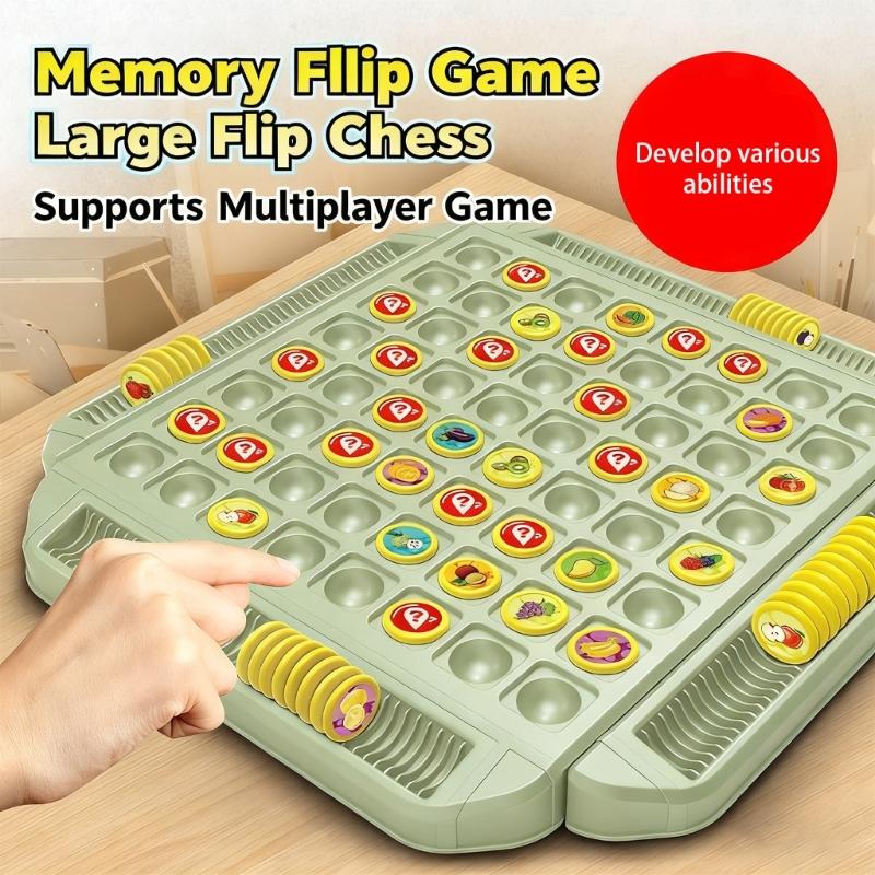 Interactive Flip And Matched Board Game Toy For Kid Adult Parties Practical Family Travel Activity With Colorful Card