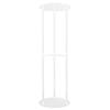 Side Table Modern Stable 3 Tier Round Acrylic Drink Table for Living Room Bedroom Bedside Transparen