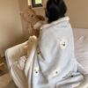 Thickened Lamb & Coral Fleece Cartoon Animation Winter Blanket for Office Nap Air Conditioning Sofa Cover & Kindergarten Use