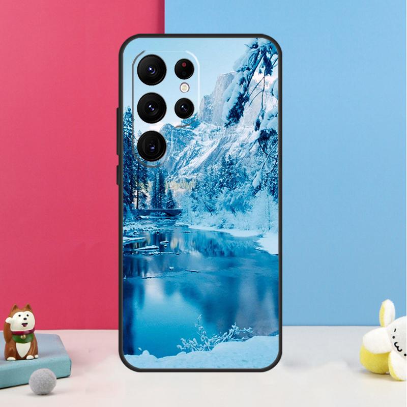 Winter Landscape Case For Samsung Galaxy S25 S26 Ultra S20 S21 S22 S23 S24 S10 Plus S25 FE Back Cover Shell