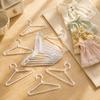 20pcs 65mm Size Miniature Wire Hangers Small Size Doll Dress Hangers  Garment Organizer