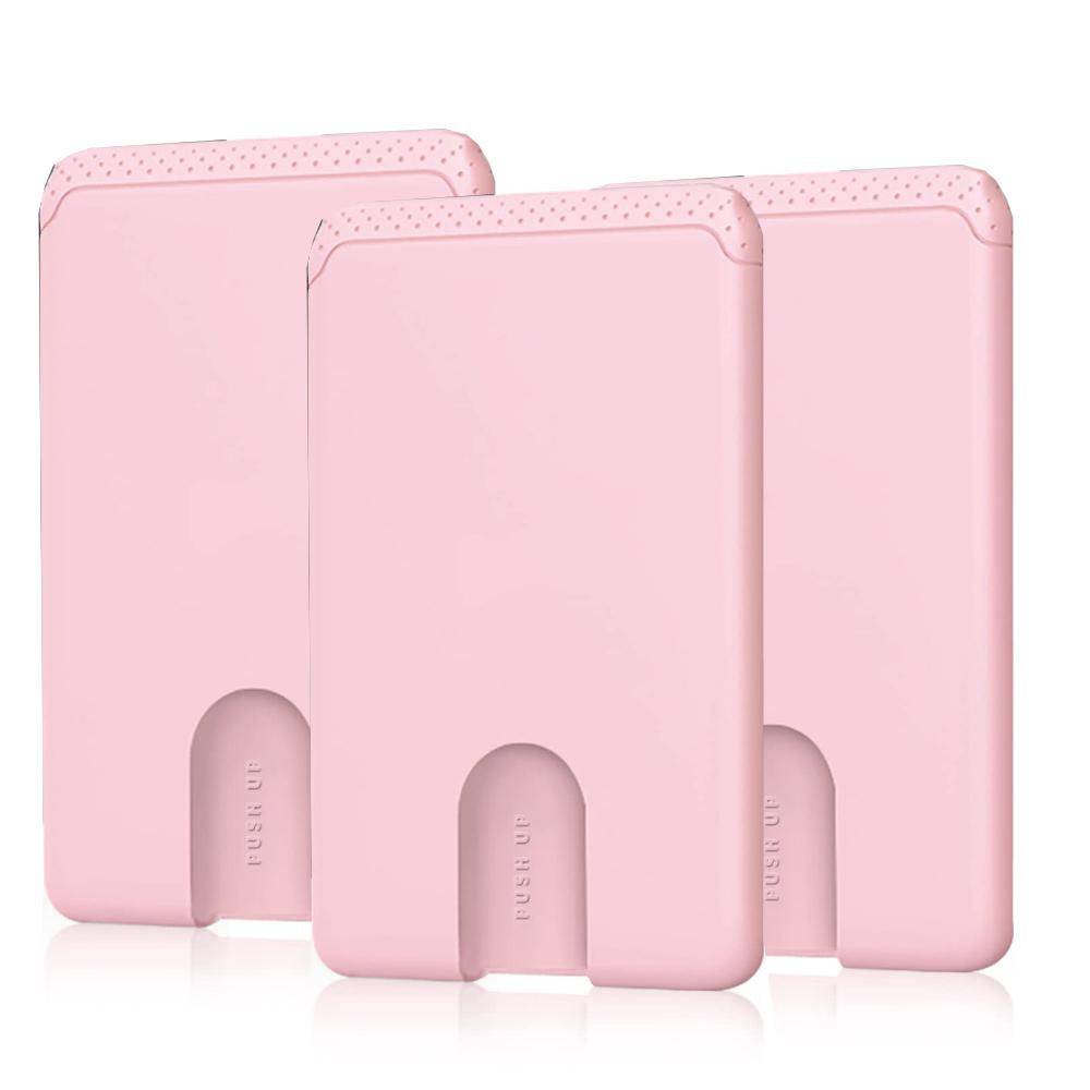 1/3 Pack Premium Silicone Ultra Slim Phone Wallet Stick On Phone Pocket Fit Almost All Smartphones Phone Wallet Compatible