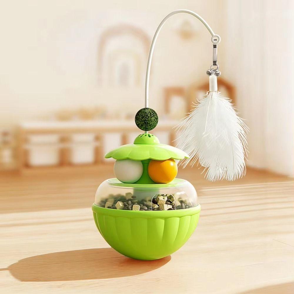 With Bells Cat Teaser Toy Long Pole Interactive Cat Toy Treat Dispenser  Daily Entertainment