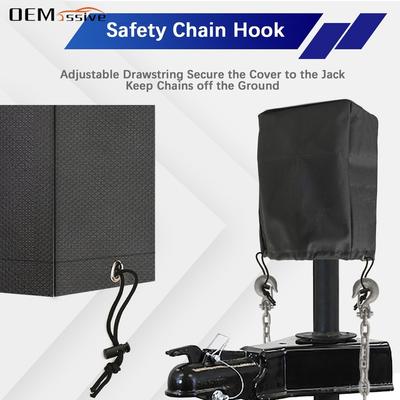 Universal Caravan Hitch Cover Trailer Hitch Electric Tongue Jack Cover Waterproof Tow Hitch Cover Caravan Tongue Jack Protector