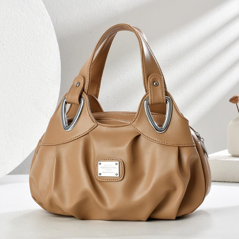 Women's bag summer new simple soft leather handbag large capacity medium mother bag tide