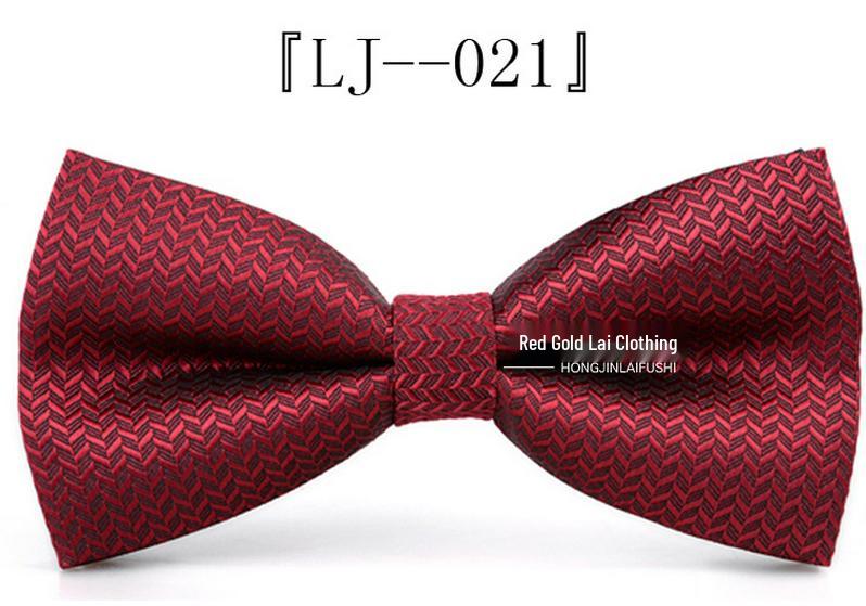 Korean Style Double Layer Polyester Bow Tie for Men & Women – Ideal for Weddings & Formal Events