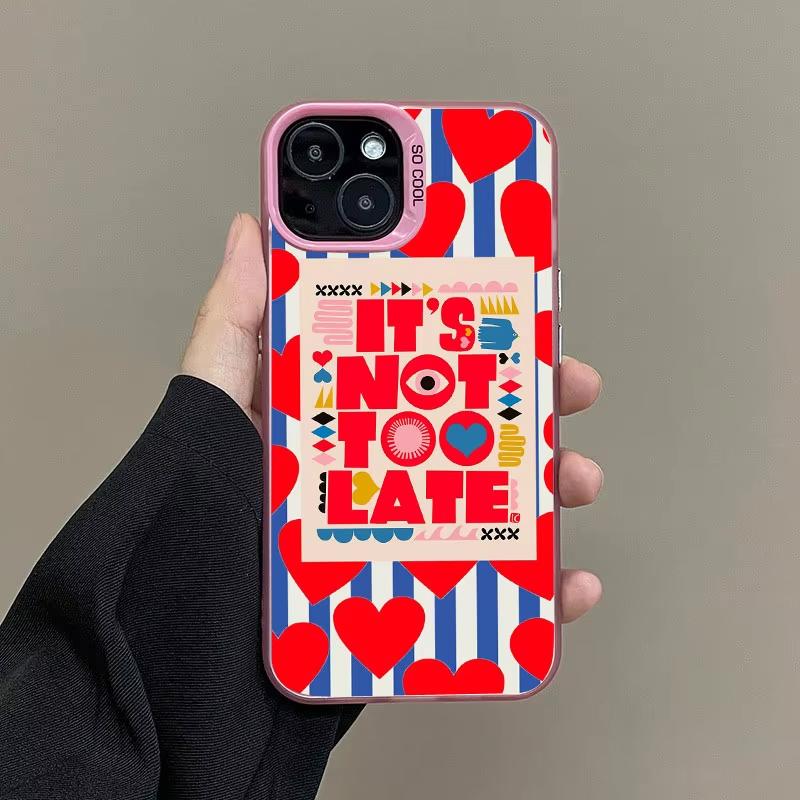 

Phone Case For iPhone 17 Pro Max 16 15 Pro 14 13 Mini 12 11 XR XS 17Air Plus Creative Text You Look So Good Hard Matte Cover iPhone 12 Pro Max розовый