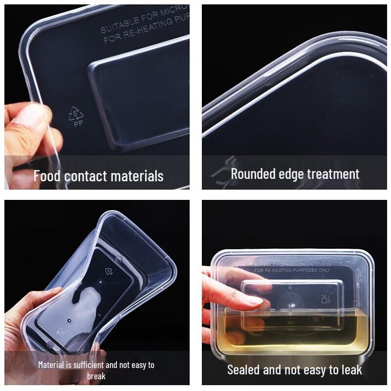 Edo Disposable Transparent Takeaway Food Containers