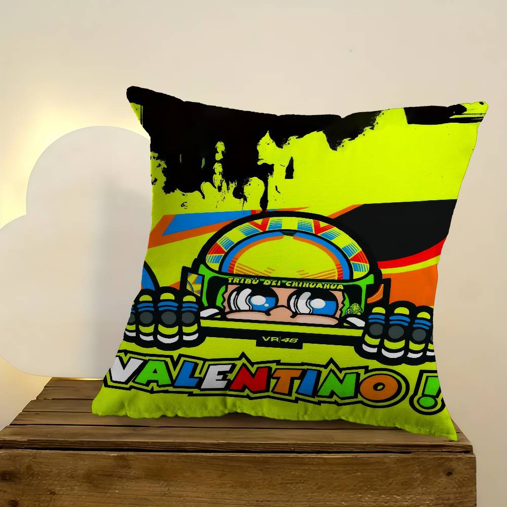 V-Valentino Moto GP R-Rossi 46 Kissenbezug Kissenbezug Polsterung Sofa Wurfkissen Heimdeko Kissenbezug
