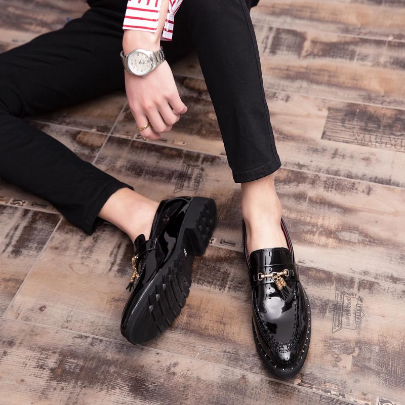 Fashionluxury Brand men dress shoes Classic Man Pointed Toe Dress Shoes Men's Leather Wedding party Shoes Oxfords Formal Shoes p4