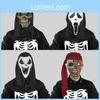 Gruselige Gummimaske in Form eines Schreimonsters für Halloween-Partys, Kostüme und als Geistergesichtsdekoration