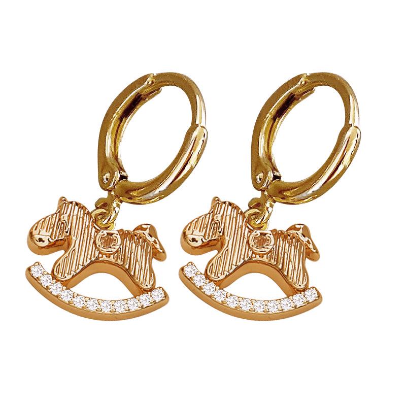Year of the Rat Little Pony Ice-Crushed Earrings - Unique, Versatile, & Fashionable