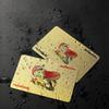 Poker Kartenspiel Wasserdicht Goldfolie Poker Brettspiel PVC Tragbar Freizeit Spielkarten Für Festivals Partys Treffen