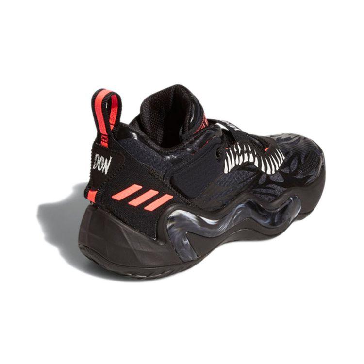 Marvel X Adidas D.O.N. Issue #3 J Venom Carnage - Carbon Signal Pink Kids Sneakers Black Core-Black GZ5495