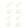 4pcs T Shaped rring Display Stand Jewellery Display Stand Photo Props T Shape Slotted Necklace Stand for Store Closet