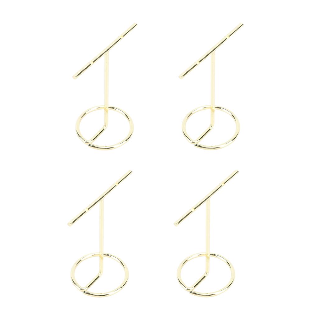4pcs T Shaped rring Display Stand Jewellery Display Stand Photo Props T Shape Slotted Necklace Stand for Store Closet