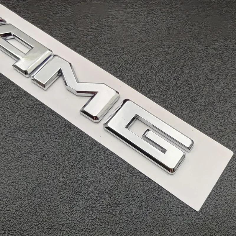 3D ABS Chrome C63S Logo Letters V8 BITURBO Badge Car Rear Star Sticker Trunk AMG Emblem For Mercedes Benz C63S AMG W205 C205 AO1JUYFT2