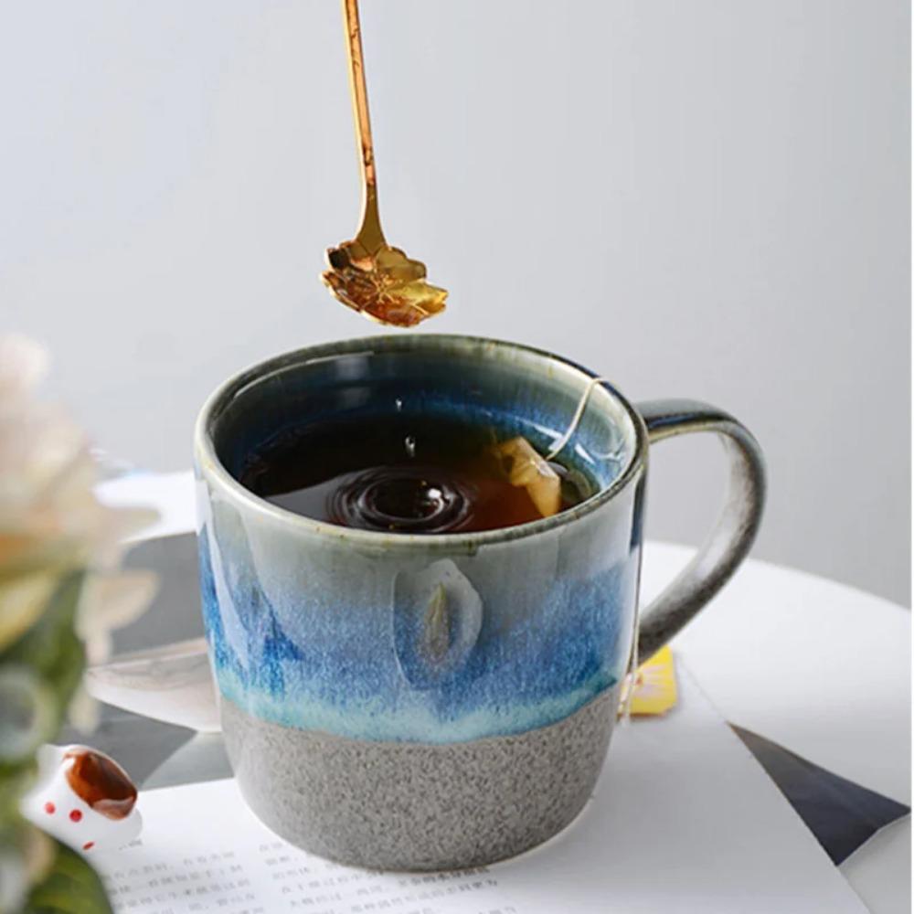 350ml keramický hrnek na mléko, kávu, snídani, postupně se měnící hvězdný kreativní retro hrnek na čaj, kancelářský hrnek na vodu, šálek na pivo, kelímky na pití